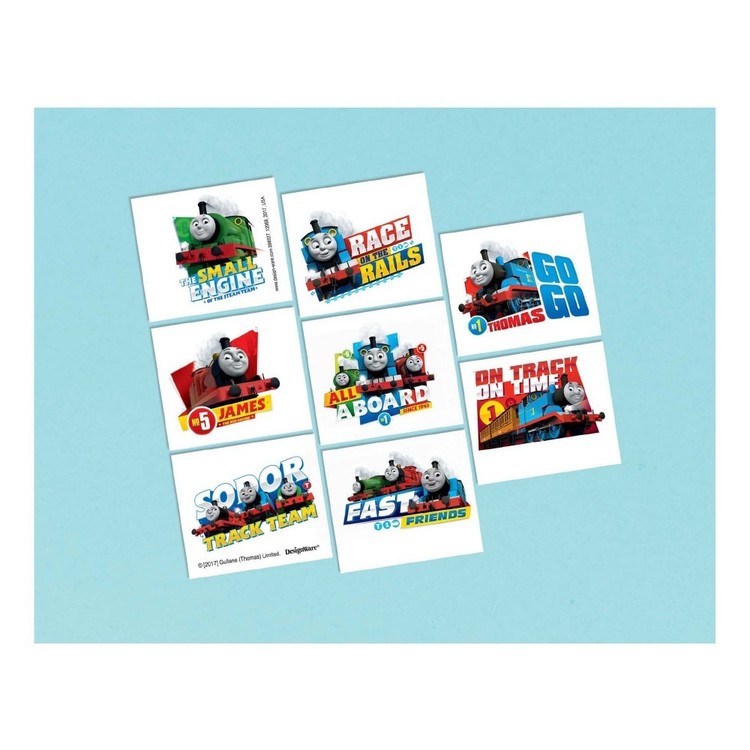All Aboard Thomas Tattoo Favours 8 Pack