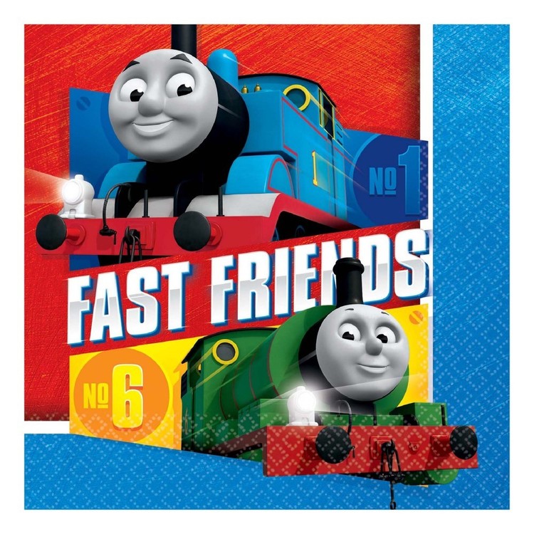 All Aboard Thomas Lunch Napkins 16 Pack