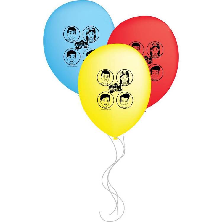 The Wiggles Latex Balloons 6 Pack