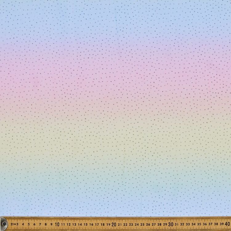 Rainbow Printed 148 cm Tulle Fabric