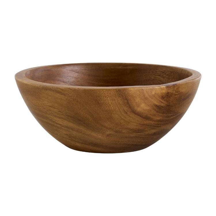 Culinary Co Acacia Medium Solid Wood Bowl