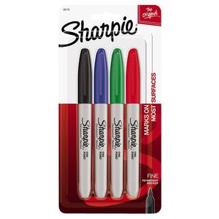 Sharpie Fine Assorted 4 Pack Multicoloured