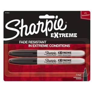 Sharpie Fine Extreme Black 2 pack Black