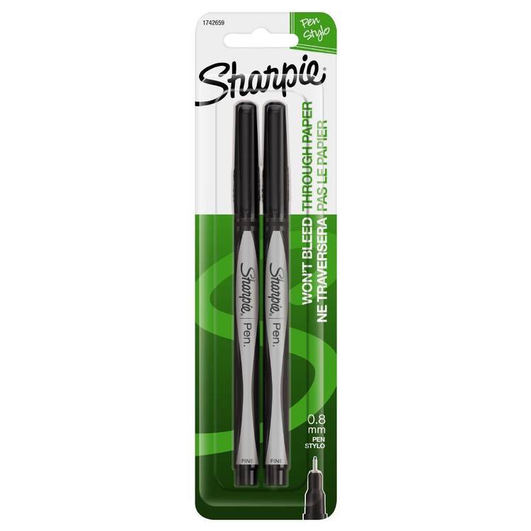 Sharpie Black Pen 2 Pack