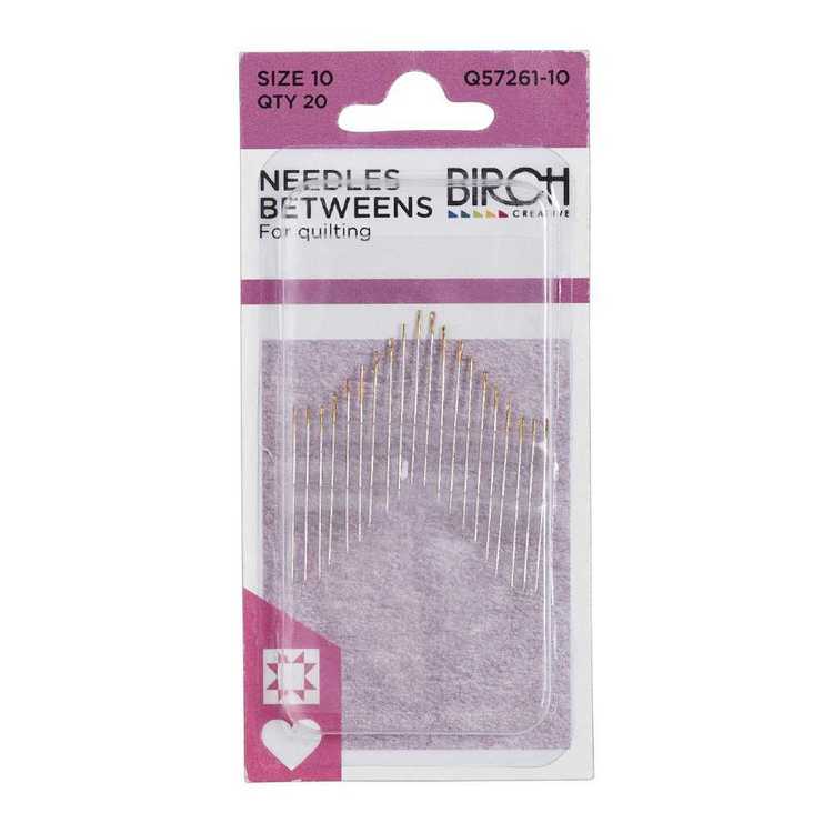 Birch Creative Betweens Quilting Needles Size 10 Silver