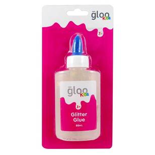 Gloo Glitter Glue White 80 mL