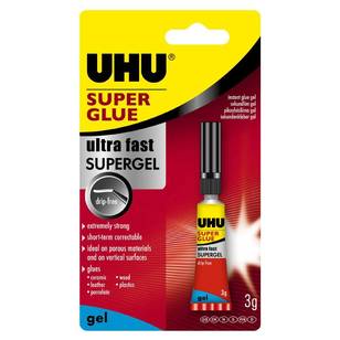 UHU 3 mL Carded Superglue Gel White