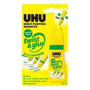 UHU Solvent Free Twist & Glue Clear 35 mL