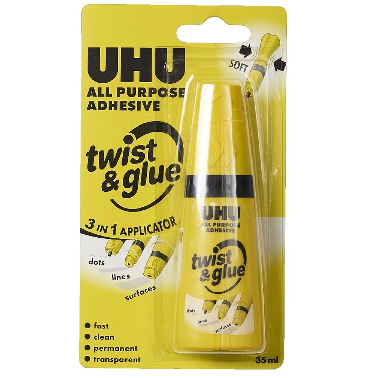 UHU 35 ml All Purpose Twist & Glue White 35 mL