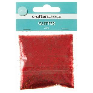Crafters Choice Craft Glitter Red 25 g