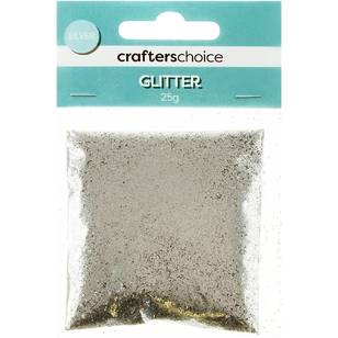 Crafters Choice Craft Glitter Silver 25 g