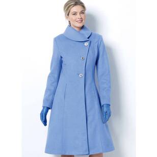 Butterick Pattern B6497 Misses'/Misses' Petite Jacket and Coats with Asymmetrical Front and Collar Variations