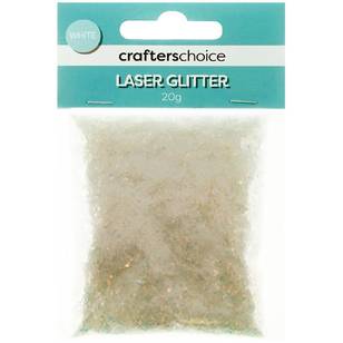 Crafters Choice Laser Glitter White Ab 20 g