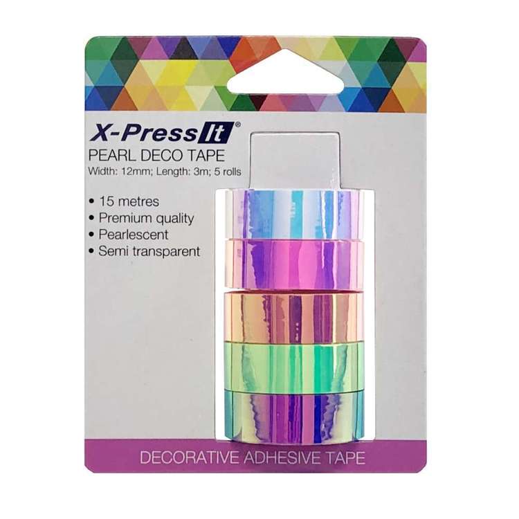X-Press It Unicorn Deco Tape 5 Rolls