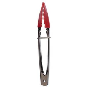 Colormix Mini Tongs With Silicone Tip Red