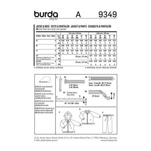 Burda Style Sewing Pattern 9349 Babies' Jogging Suit 6 Months - 3 Years