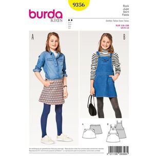 Burda 9356 Girl/Girl Plus Skirt Pattern White 6 - 13 Years