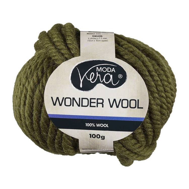 Moda Vera Wonder Wool Yarn 10267 Dark Green