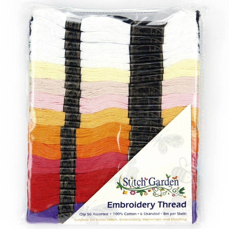 Stitch Garden Embroidery Thread Multicoloured 8 m