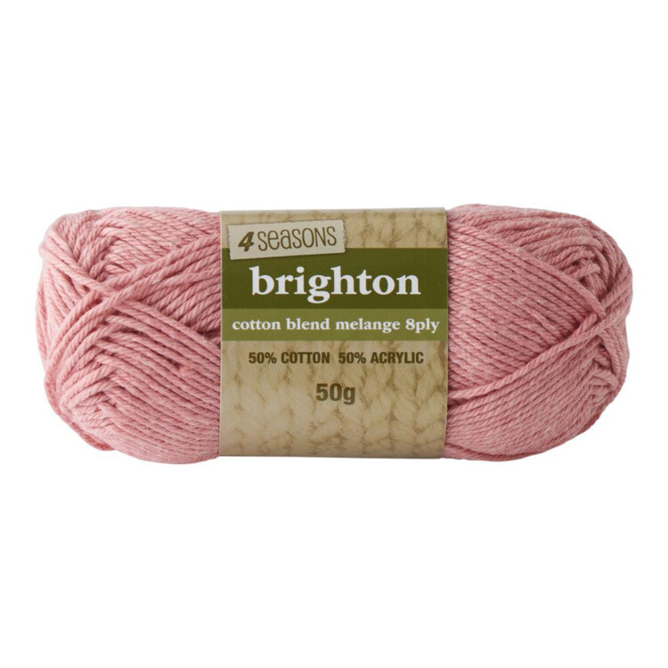 4 Seasons Brighton Cotton Blend 8 ply 50 g Blush Melange 50 g
