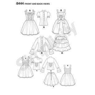 Simplicity Pattern 8444 Misses' Lolita Costume