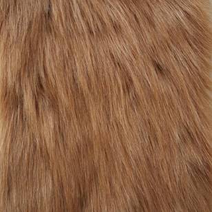 Clyde Deluxe Fur Fabric Brown 148 cm