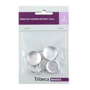 Tribeca Self-Cover Fabric Button Refill Grey