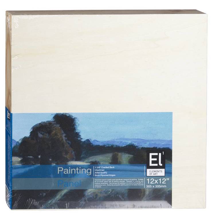 Elements Of Art Wooden Painting Panel Natural