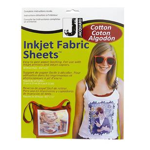 Jacquard Cotton Inkjet Fabric Sheet White