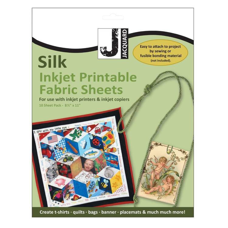 Jacquard Silk Inkjet Fabric Sheet