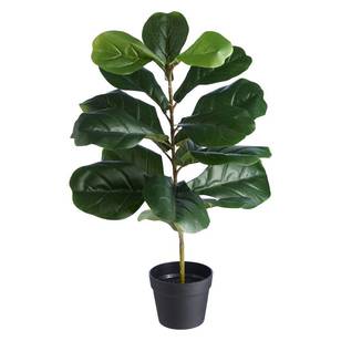 Artificial Fiddle Leaf Potted Plant Green