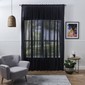 Filigree Ashton 290 cm Sheer Concealed Tab Top Cut, Hem & Hang Curtain Fabric Charcoal 290 cm