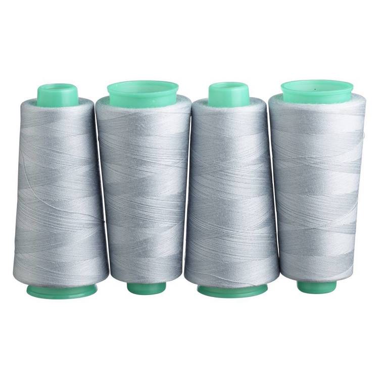 Birch Thread Birch Polyester Overlocking Thread 4 Pack Light Grey 2000 m | Spotlight ...