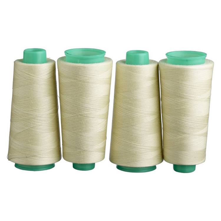 Birch Polyester Overlocking Thread 4 Pack Natural 2000 m