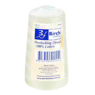 Birch Thread Birch 3000 Metre Cotton Overlocking Thread Cream | Spotlight Australia