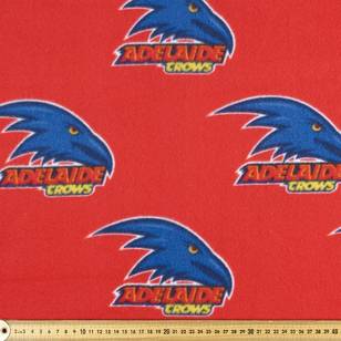 AFL Adelaide Crows Logo Fleece Red & Blue 148 cm