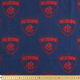 AFL Melbourne Demons Logo Fleece Navy & Red 148 cm