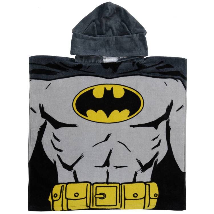 Batman Beware Hooded Towel Black Batman Beware Hooded Towel Black