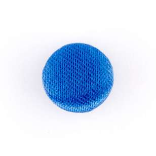 Hemline Plain Fabric Covered Button Cobalt 10 mm