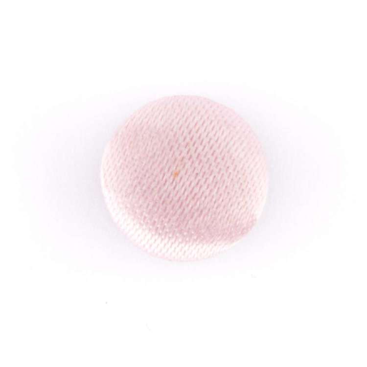 Shell Buttons Pink Hemline Plain Fabric Covered Button Shell Pink