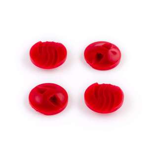 Hemline Fashion Suit 18mm Button Red 18 mm