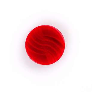 Hemline Fashion Suit 18mm Button Red 18 mm