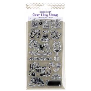 Papercraft Clear Cling Baby Stamps Clear
