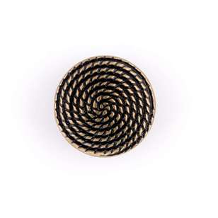 Hemline Metal Cone Button Antique Gold 20 mm
