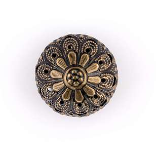 Hemline Antique Gold Metal Cone Button Antique Gold 22 mm