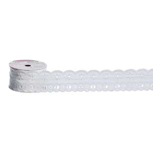 Birch BTS Cambric Lace # 8 White 44 mm x 2.56 m