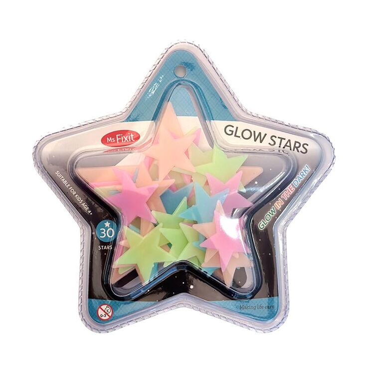 Ms Fix-It Glow Stars 30 Pack