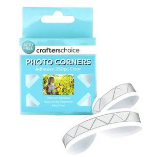 Crafters Choice Photo Corners Clear 14 cm