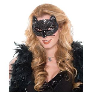 Amscan Mask Fancy Cat  Black