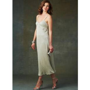 Vogue Sewing Pattern V9278 Misses' Slip-Style Dress White